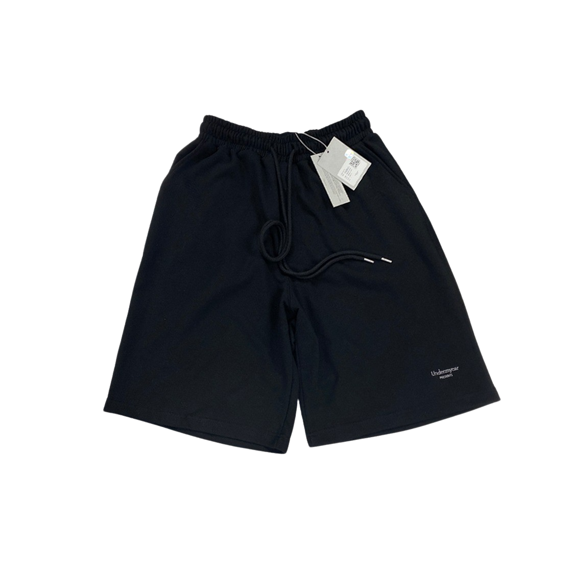 언더마이카 무.04 안티 Fxxking 로고 플레이 오버사이즈 스웨트쇼츠 블랙(Undermycar Mu.04 Anti Fxxking Logo Play Oversized Sweat Shorts Black)