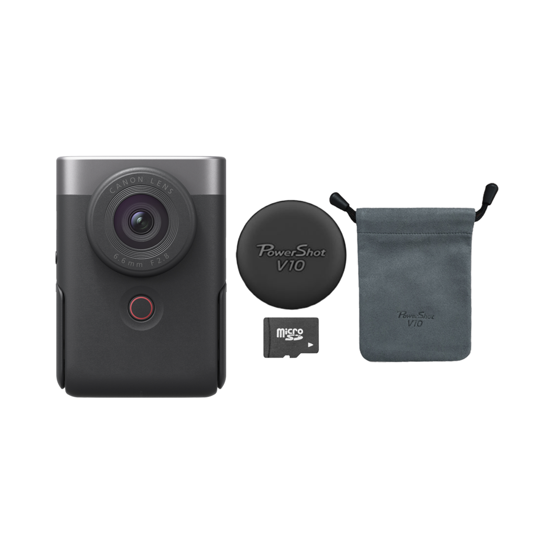 캐논 파워샷 V10 실버 패키지 (32GB SD/파우치/렌즈캡)(Canon PowerShot V10 Silver Pack)