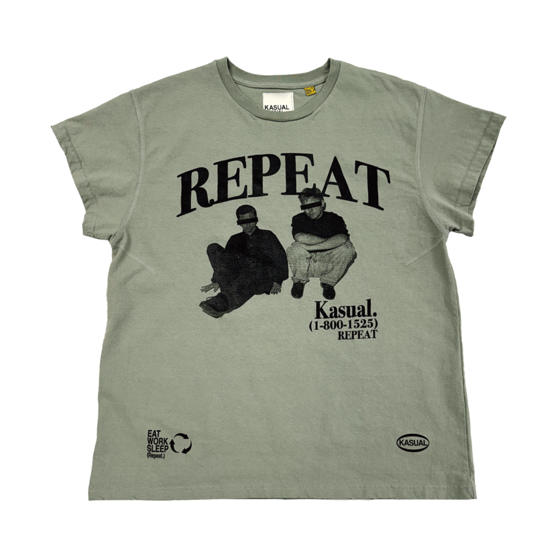 캐주얼 매뉴얼 프롬 티셔츠 카키((W) Kasual Manual From T-Shirt Khaki)