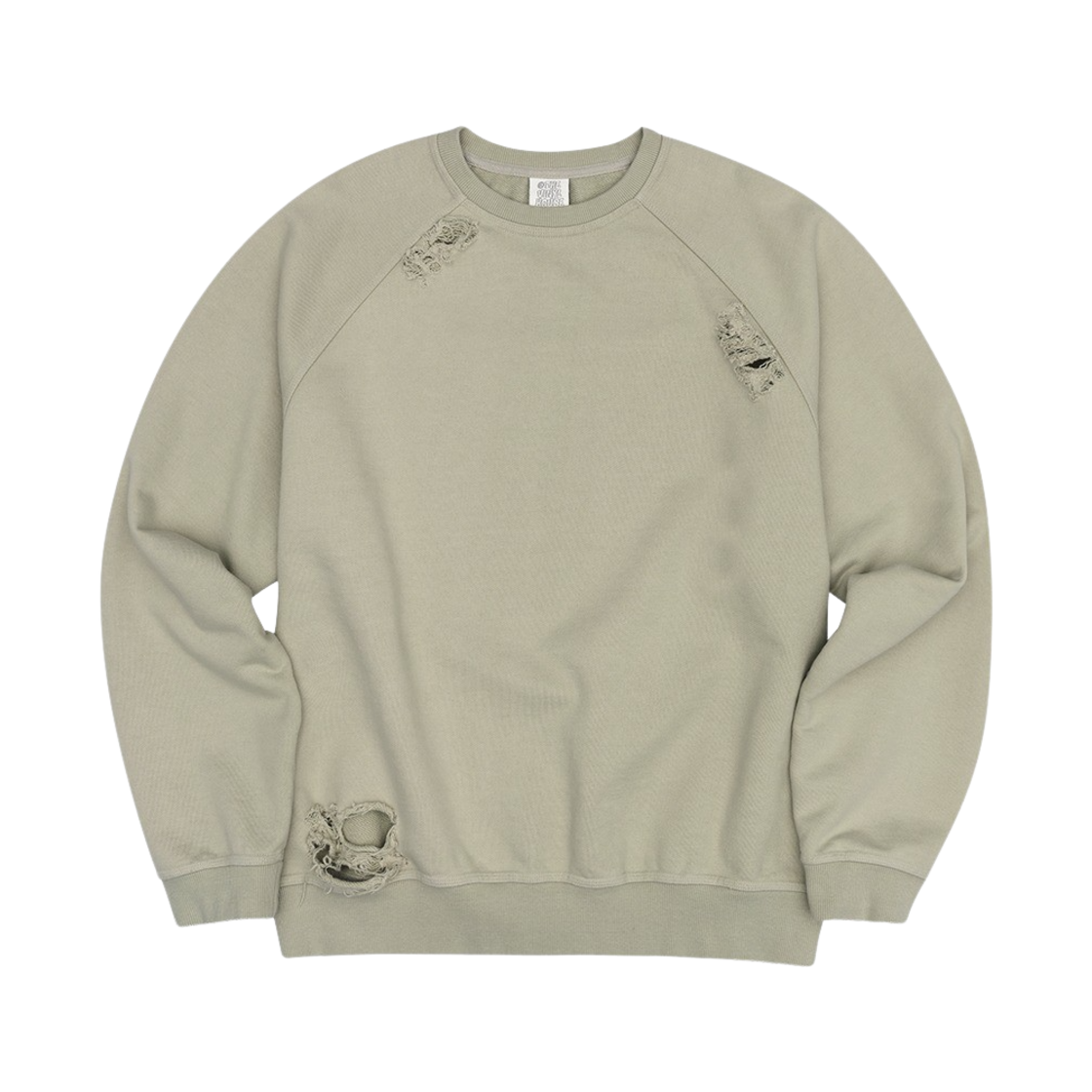 더바이닐하우스 디스트레스드 스웨트셔츠 샌드(Thevinylhouse Distressed Sweatshirt Sand)