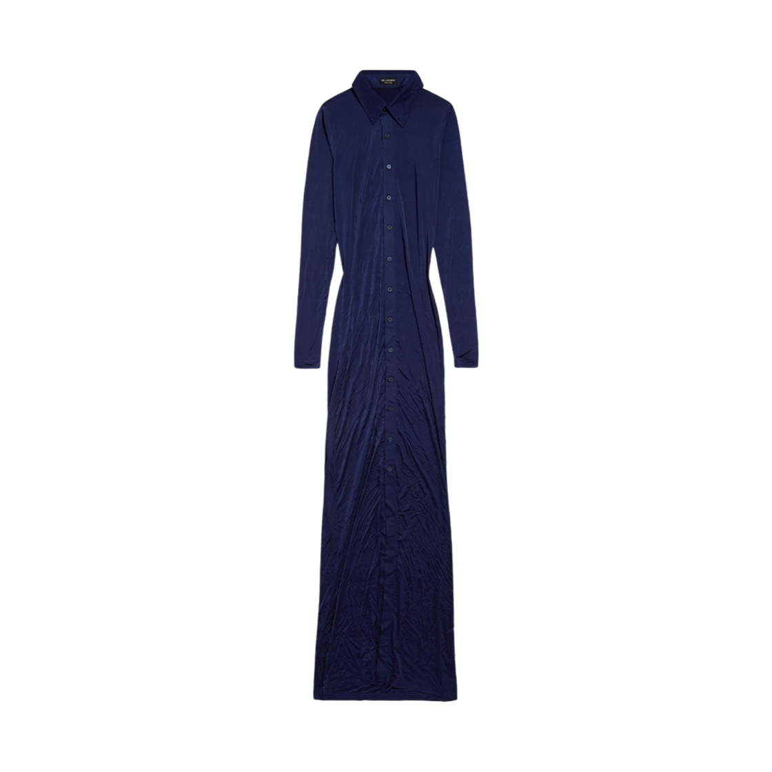 814142TQV464140 (W) Balenciaga Stretch Maxi Dress Dark Navy - 대표 이미지 #1