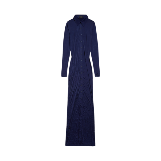 (W) Balenciaga Stretch Maxi Dress Dark Navy