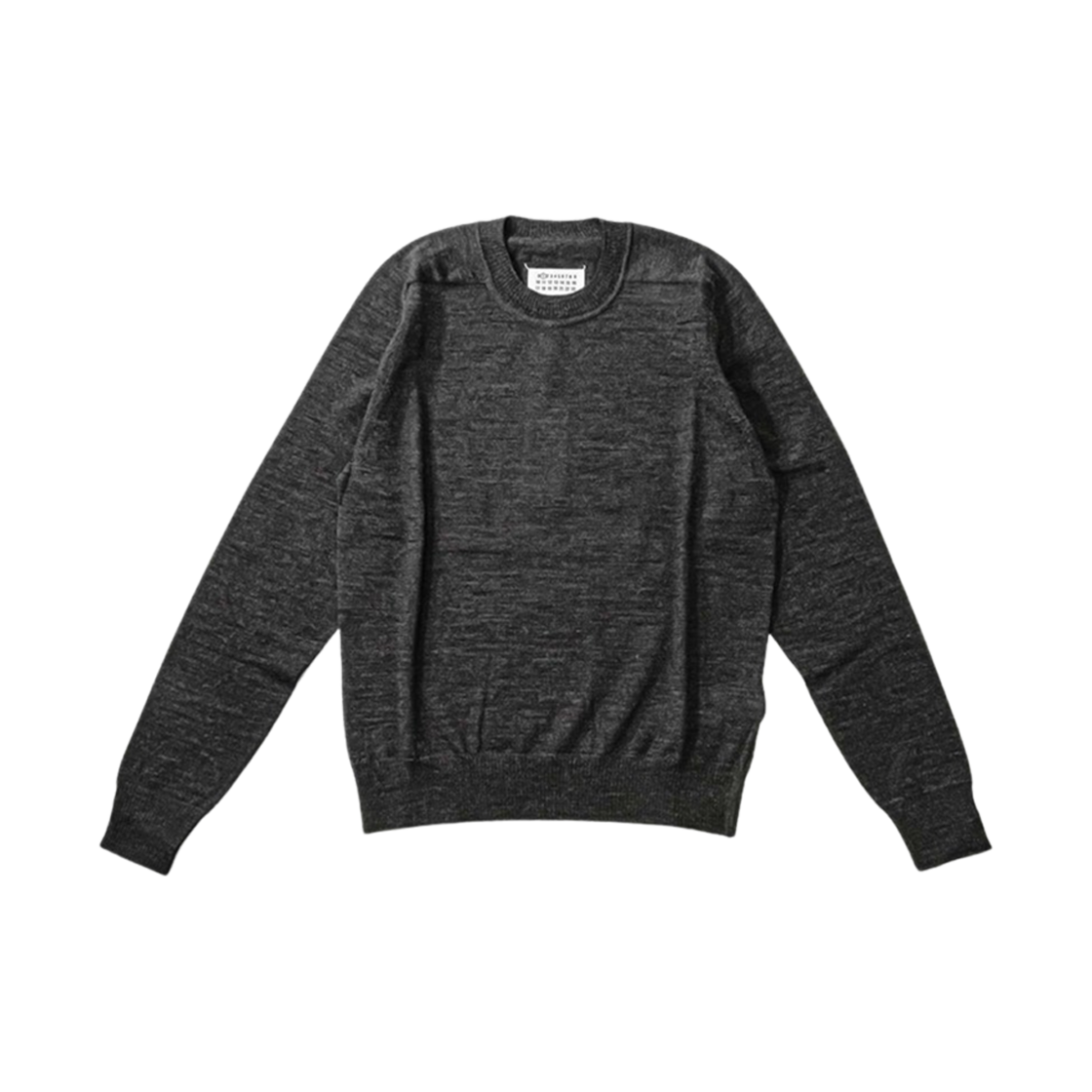 (W) 메종 마르지엘라 크루넥 울 스웨터 다크 그레이((W) Maison Margiela Crewneck Wool Sweater Dark Grey)