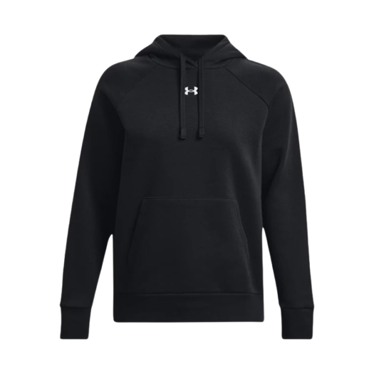 (W) Under Armour Rival Fleece Hoodie Black White