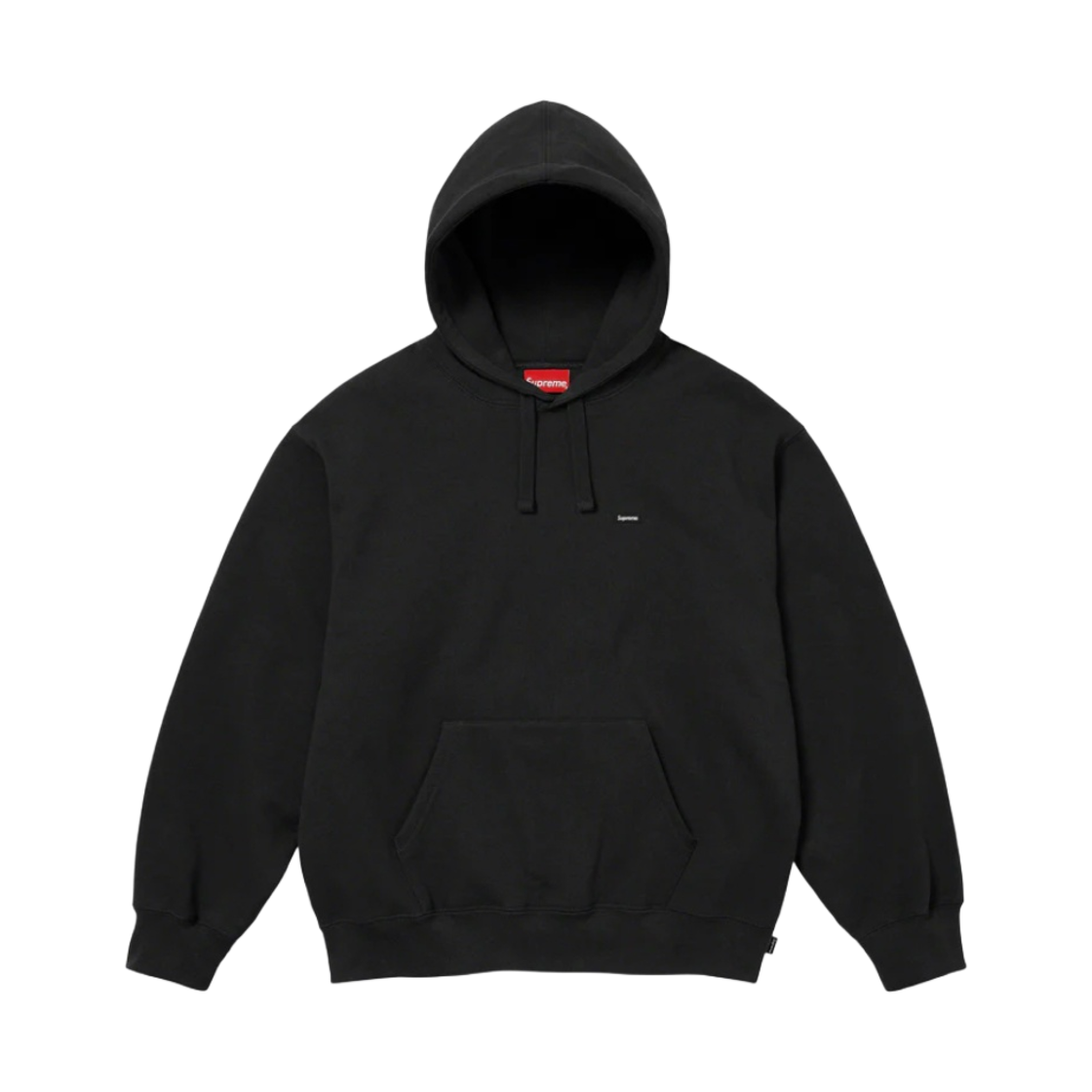 슈프림 스몰 박스 드로우코드 후드 스웨트셔츠 블랙 - 23FW