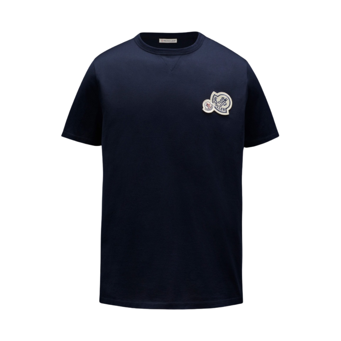 몽클레르 더블 로고 티셔츠 나이트 블루 - 23SS(Moncler Double Logo T-Shirt Night Blue - 23SS) - 1