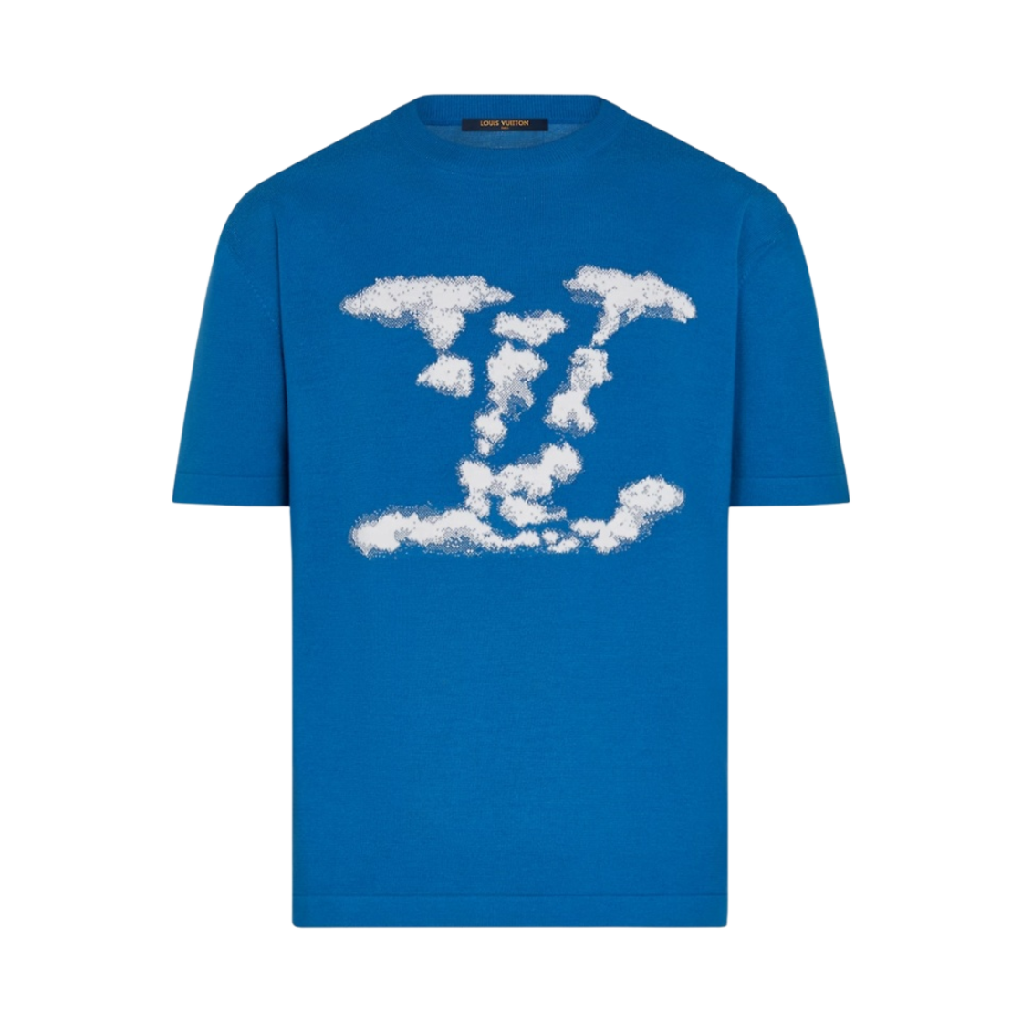 루이비통 클라우드 자카드 티셔츠 블루(Louis Vuitton Cloud Jacquard T-Shirt Blue)