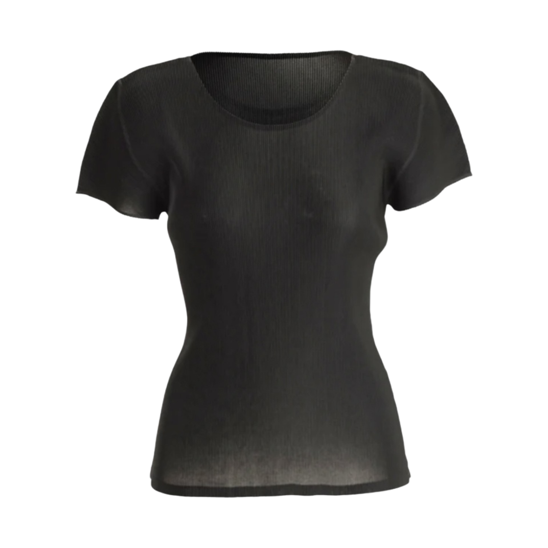 FK103-15 (W) Pleats Please Issey Miyake Mist Basics Top Black