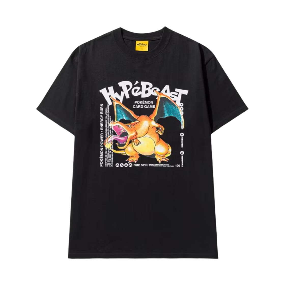 포켓몬 x 하입비스트 TCG 25주년 기념 캡슐 컬렉션 티셔츠 블랙 멀티(Pokemon x Hypebeast TCG 25th Anniversary Capsule Collection T-Shirt Black Multi)