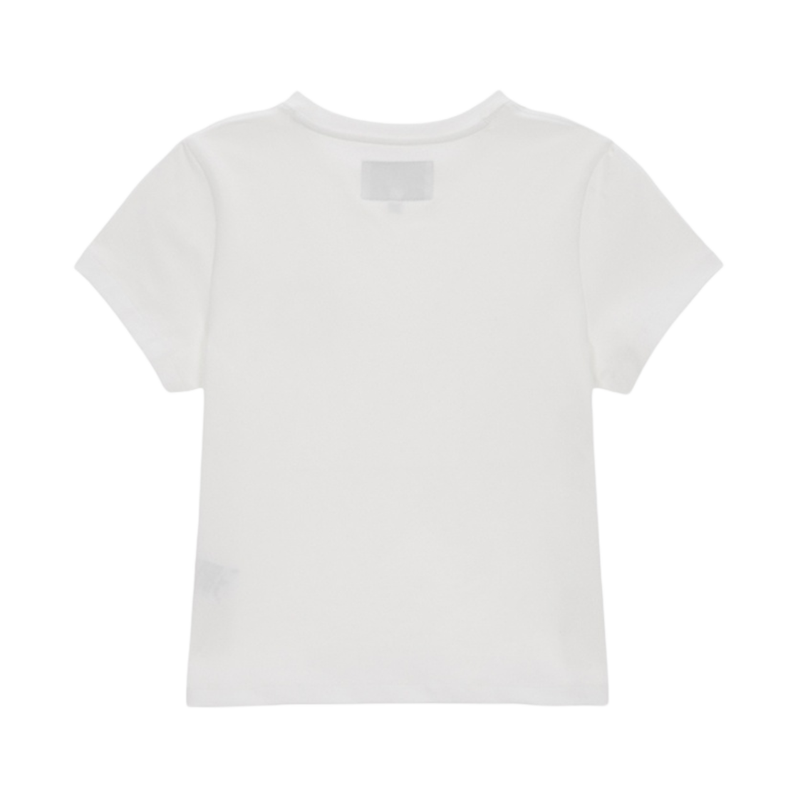 (W) 마뗑킴 마뗑 서클 로고 크롭 탑 화이트((W) Matin Kim Matin Circle Logo Crop Top White) - 2