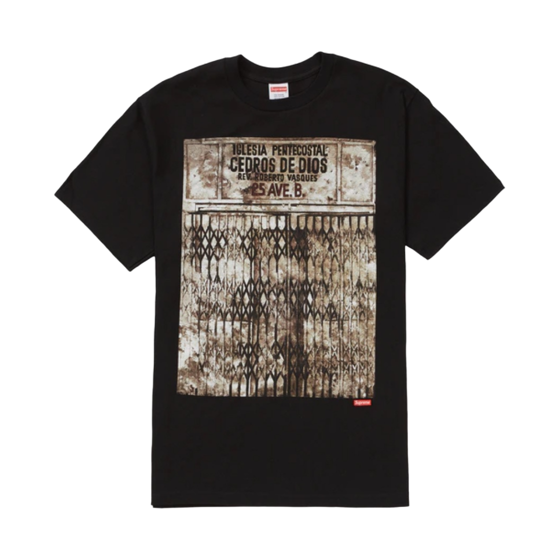 슈프림 x 마틴 웡 이글레시아 펜테코스탈 티셔츠 블랙 - 19FW(Supreme x Martin Wong Iglesia Pentecostal T-Shirt Black - 19FW) - 1