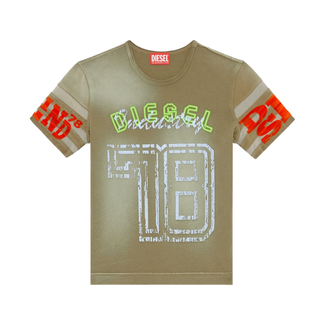 A132430AKAQ-7DH (W) Diesel T-Uncusl T-Shirt Light Brown