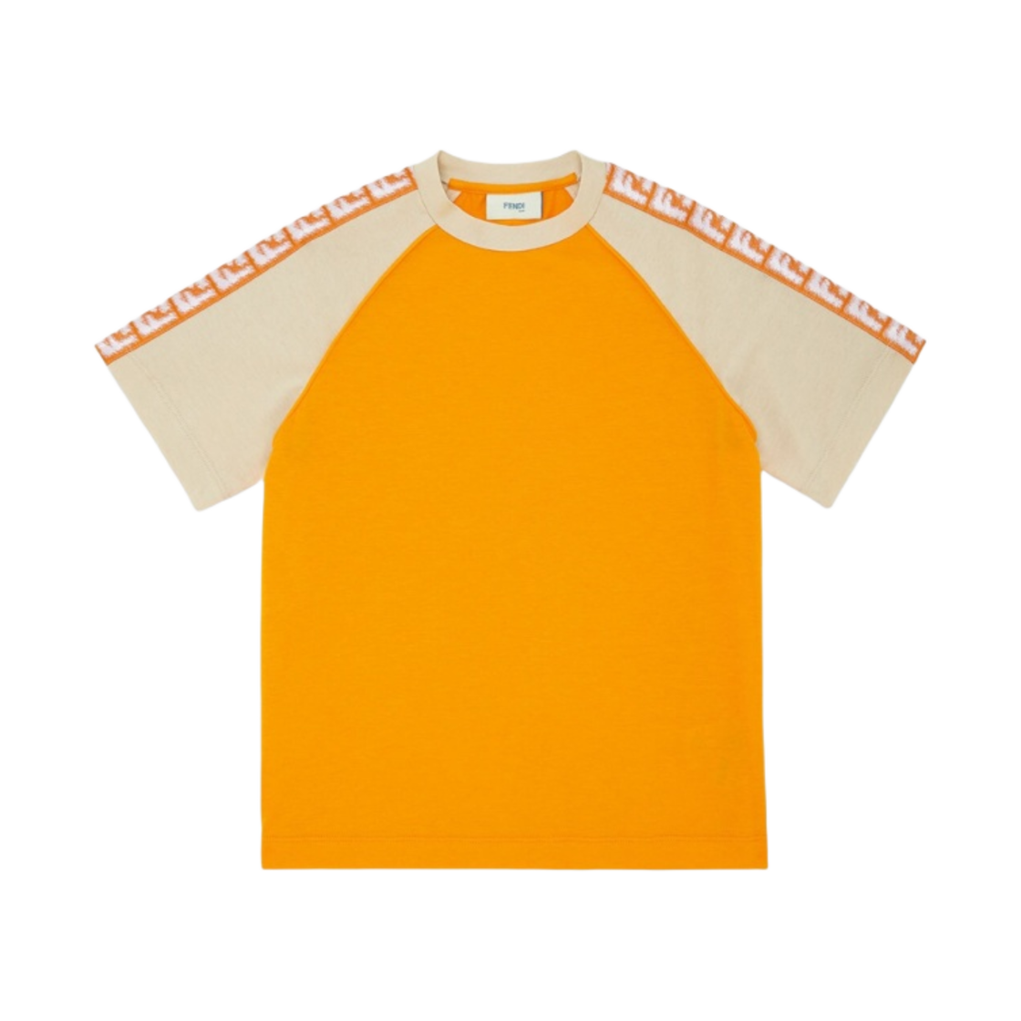 JMI4257AJF0TX8 (Kids) Fendi Junior Jersey T-shirt Orange