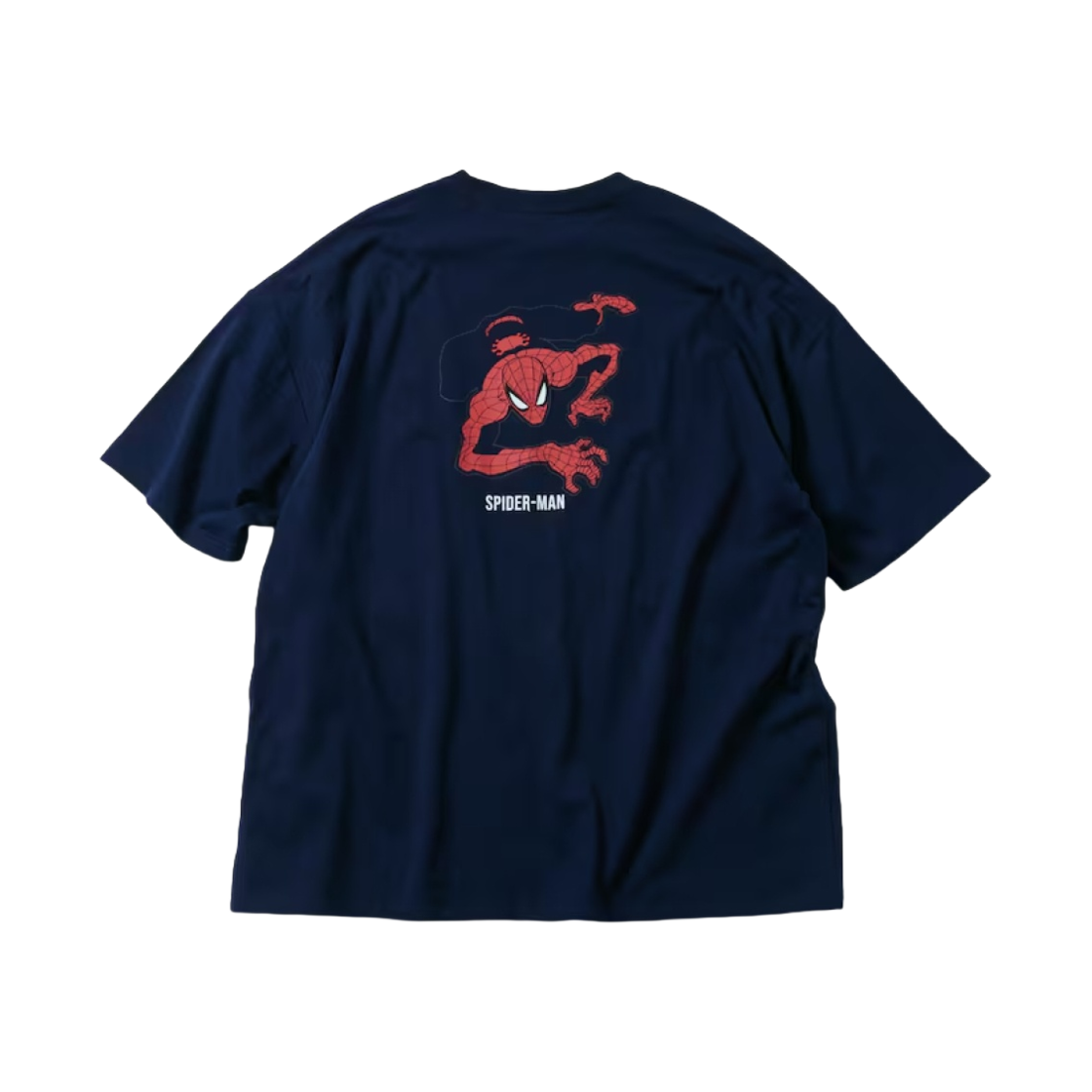 프릭스 스토어 스파이더맨 스페셜 오더 빅 실루엣 백 프린트 크루넥 티셔츠 네이비(Freak's Store Spider-Man Special Order Big Silhouette Back Print Crew Neck T-Shirt Navy)