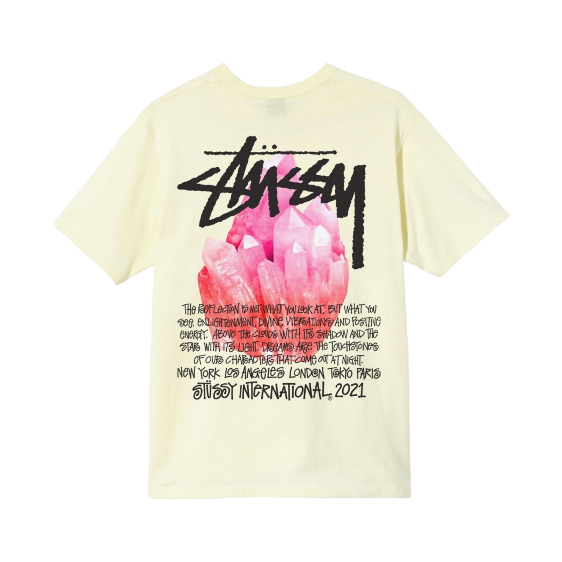 1904712 Stussy Reflection T-Shirt Pale Yellow