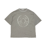 (W) Acne Studios Logo T-Shirt Relaxed Fit Moss Green