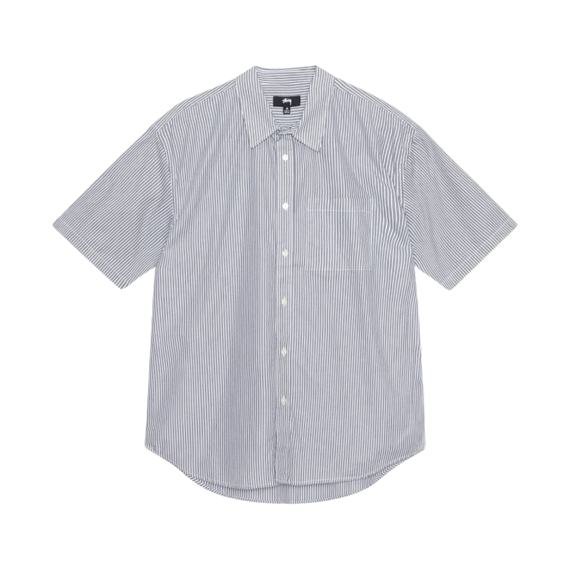 1110329 Stussy Boxy SS 8 Ball Stripe Shirt Navy - #2