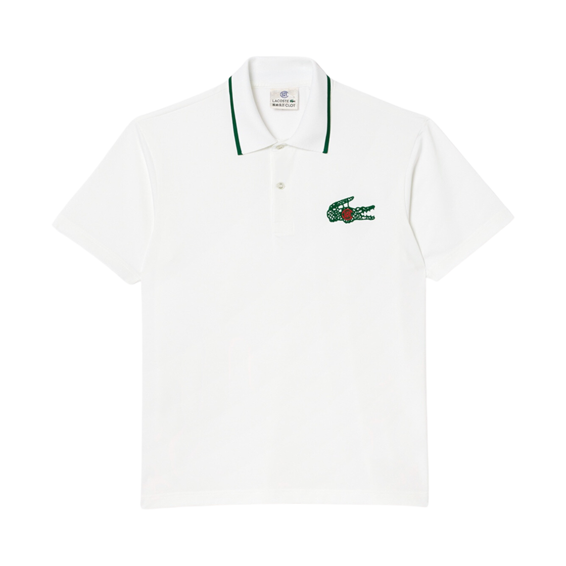 라코스테 x 클랏 드라이 폴로 셔츠 화이트(Lacoste x Clot Dry Polo Shirt White)