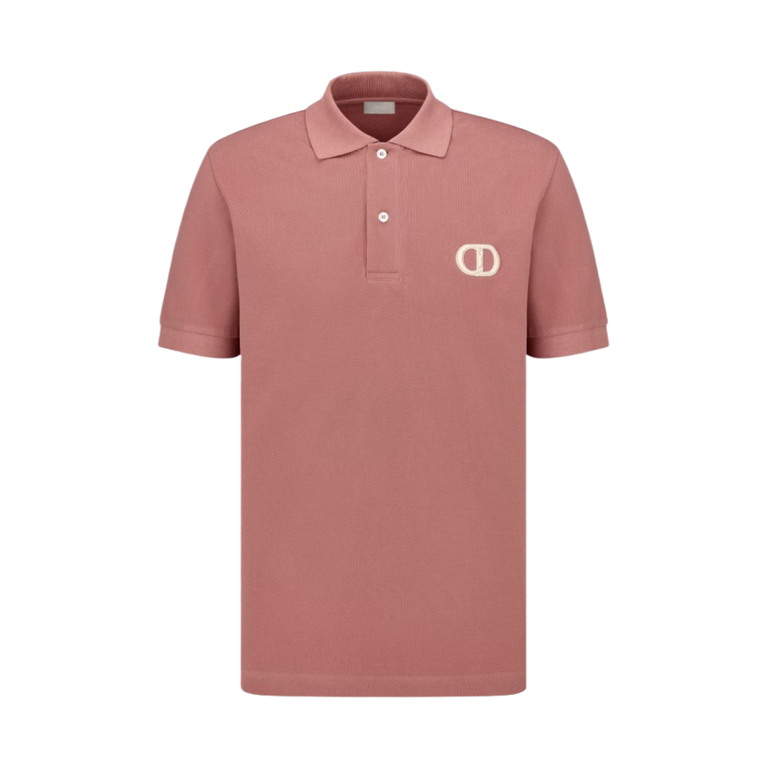 디올 CD 아이콘 폴로 셔츠 코튼 피케 핑크(Dior CD Icon Polo Shirt Cotton Pique Pink) - 1