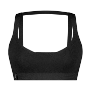 Juukiff Back Strap Bra In Mixed Cotton Black