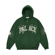 Palace Shatter Zip Hood Racey Green - 24FW