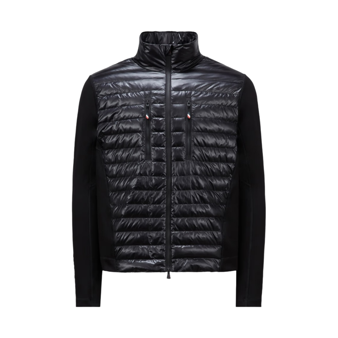 몽클레르 패딩 집업 스웨트셔츠 블랙 - 24SS(Moncler Padded Zip-Up Sweatshirt Black - 24SS) - 1