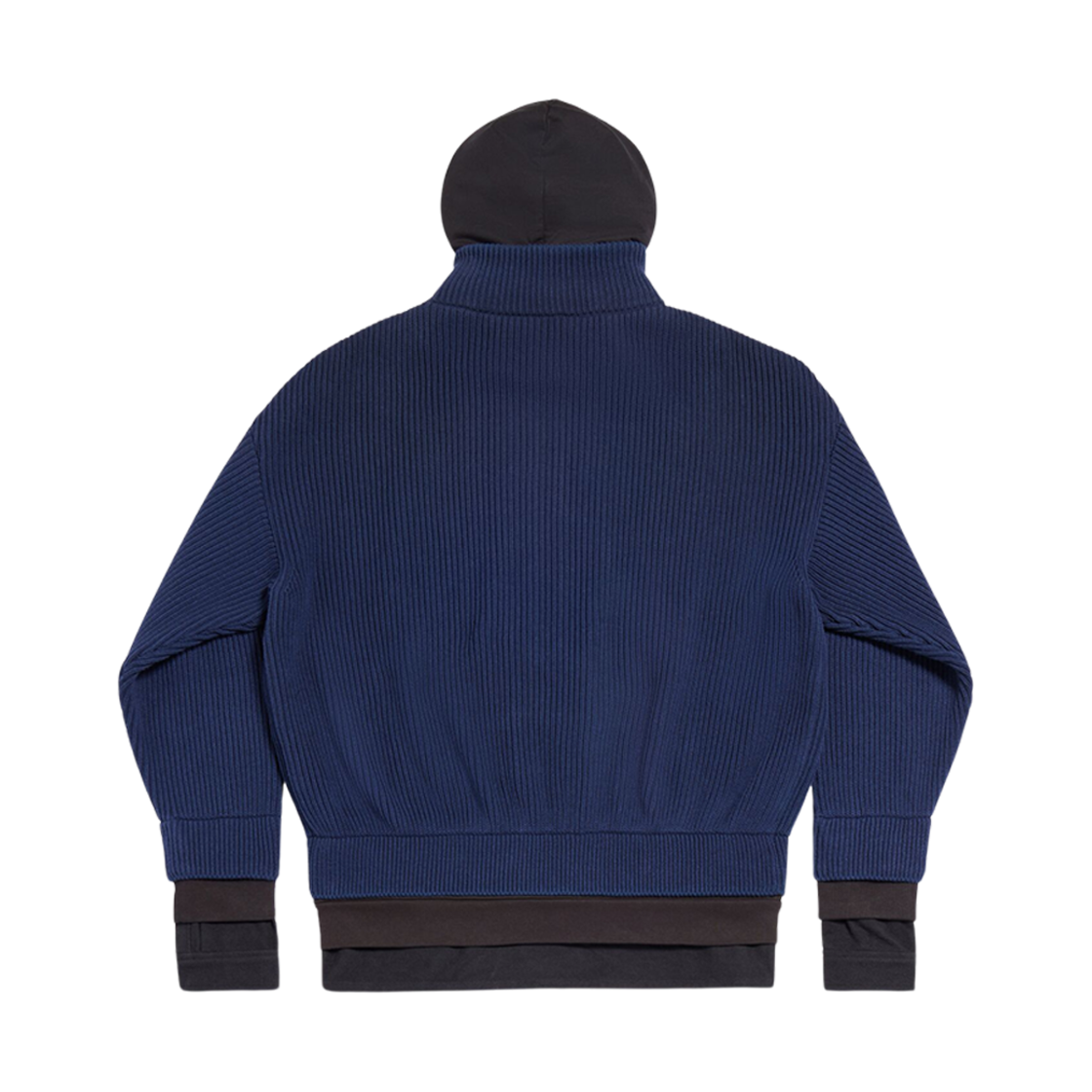 발렌시아가 유니티 스포츠 아이콘 레이어드 집업 후드 오버사이즈 다크 블루(Balenciaga Unity Sports Icon Layered Zip-Up Hoodie Oversized in Dark Blue) - 2