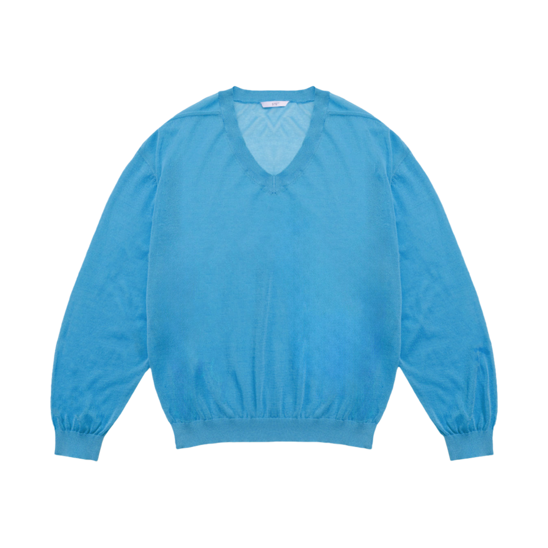 2502MKNSB STU Sheer V-neck Knit Sky Blue