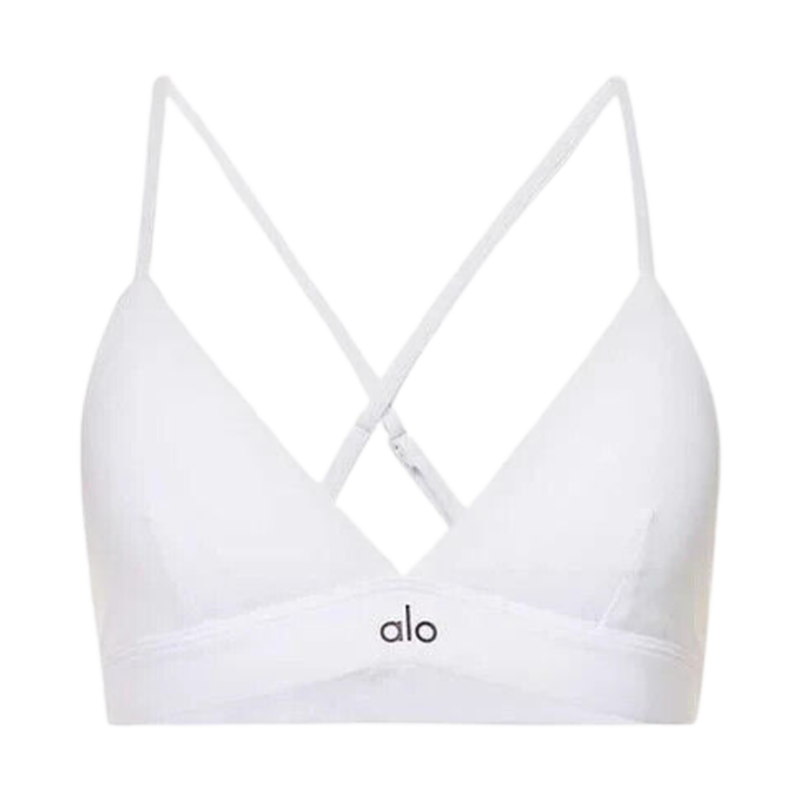 (W) 알로 요가 스플렌더 브라 화이트 블랙((W) Alo Yoga Splendor Bra White Black)