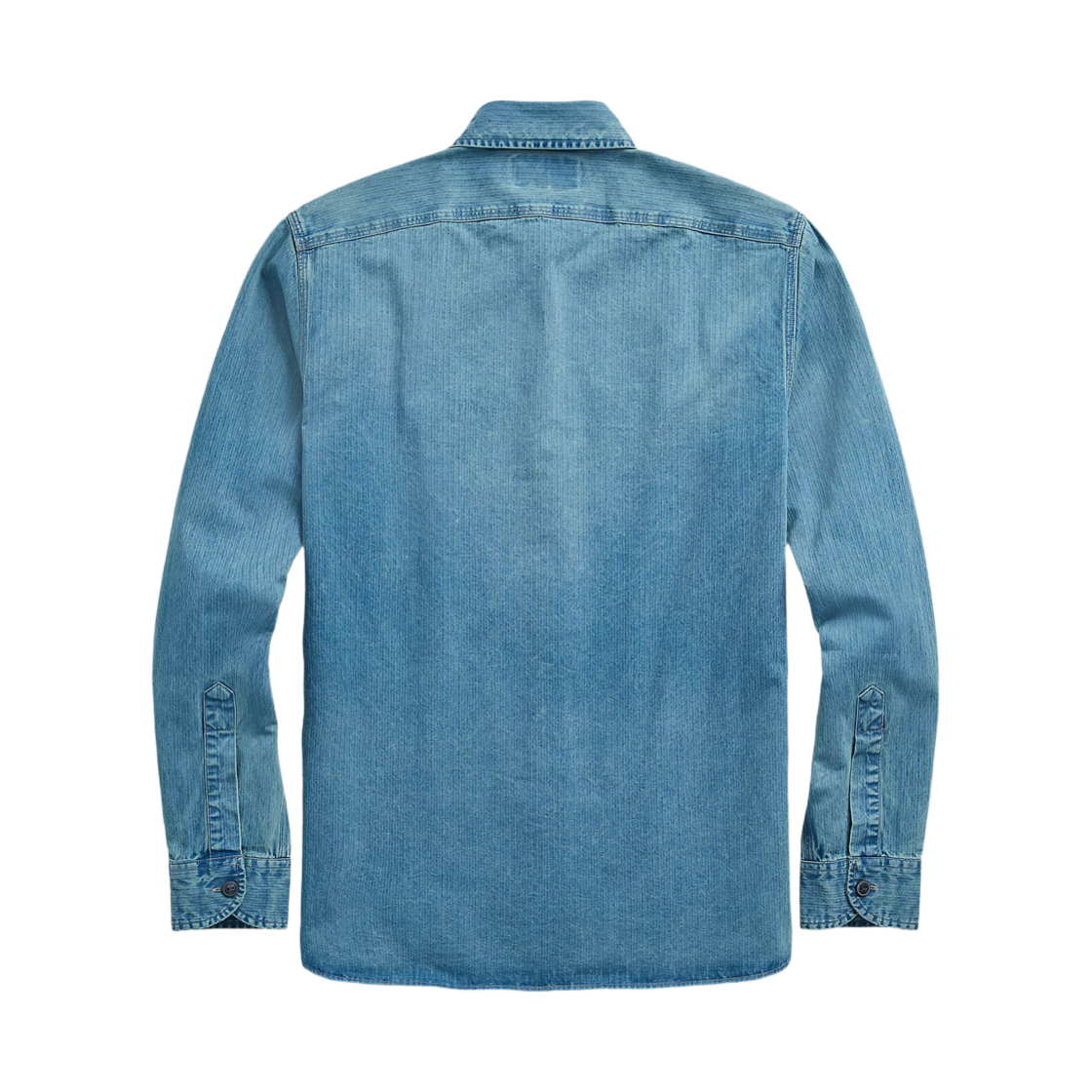 더블알엘 인디고 헤링본 트윌 워크 셔츠 페이디드 인디고(Double RL Indigo Herringbone Twill Work Shirt Faded Indigo) - 2