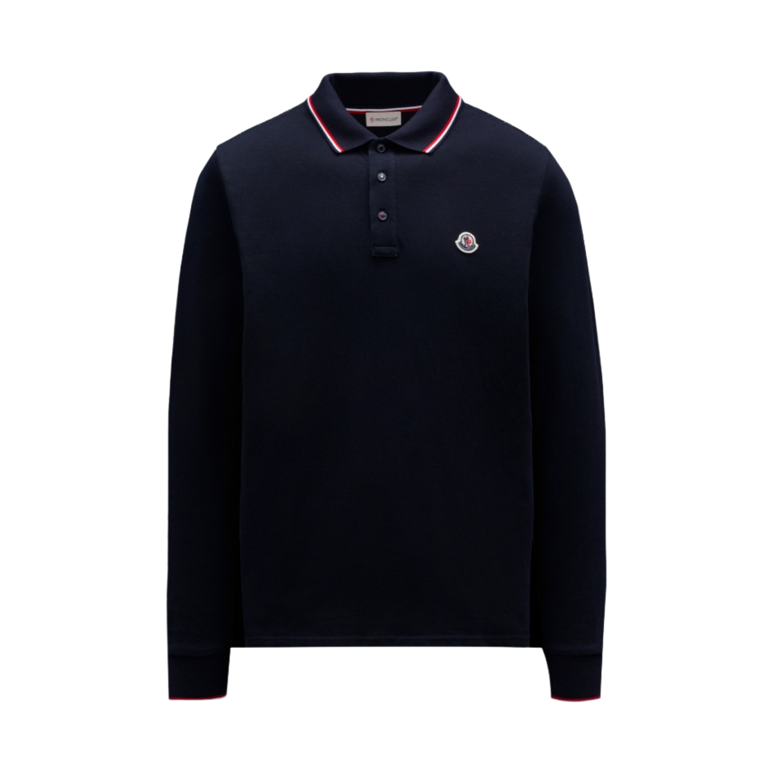 몽클레르 롱슬리브 폴로 셔츠 네이비 블루 - 21FW(Moncler Long Sleeve Polo Shirt Navy Blue - 21FW) - 1