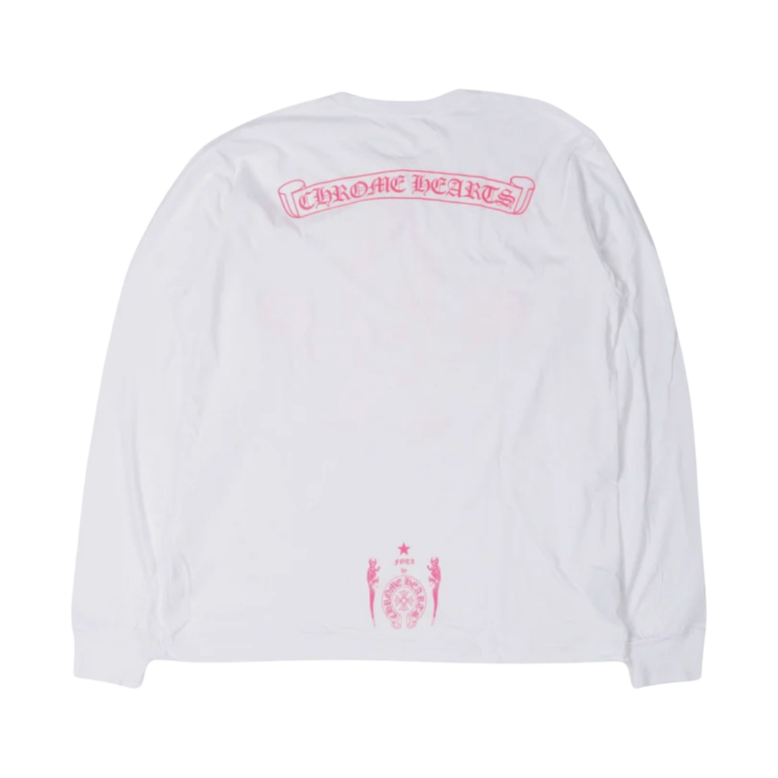 크롬하츠 포티 해리스 티터 롱슬리브 티셔츠 화이트 핑크(Chrome Hearts Foti Harris Teeter Long Sleeve T-Shirt White Pink) - 2