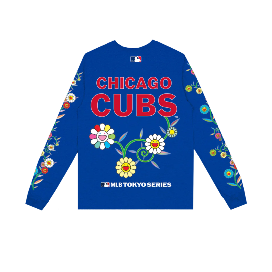 나이키 x 무라카미 타카시 x MLB 월드 투어 도쿄 시리즈 2025 컵스 롱슬리브 티셔츠 블루(Nike x Murakami Takashi x MLB World Tour Tokyo Series 2025 Cubs LS T-Shirt Blue) - 2