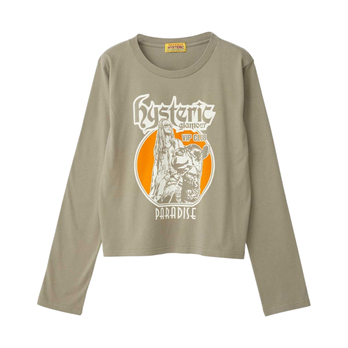 HYSTERIC ANGEL ショート丈Tシャツ グレー HYSTERIC GLAMOUR レース