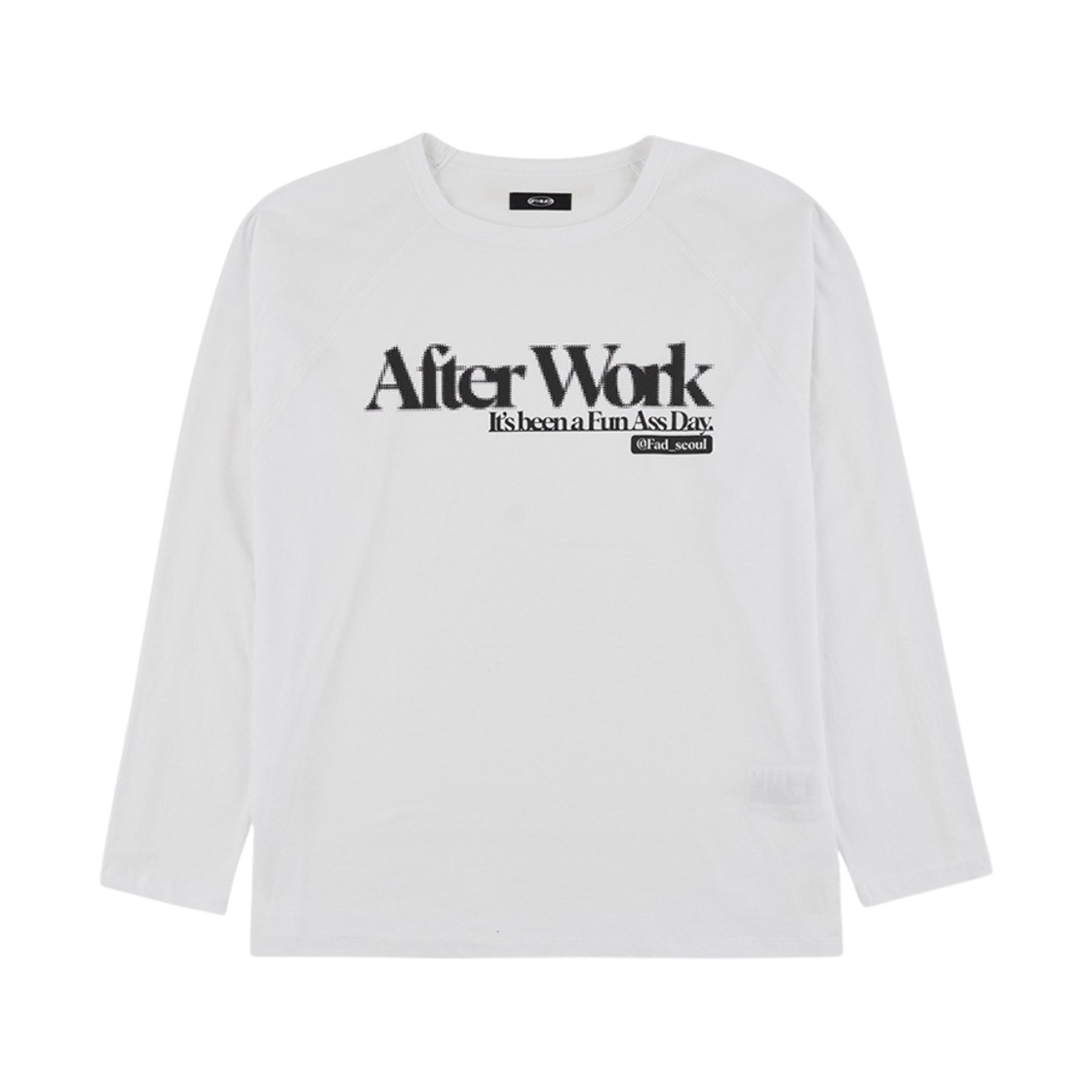 에프에이디 베이직 래글런 티 화이트