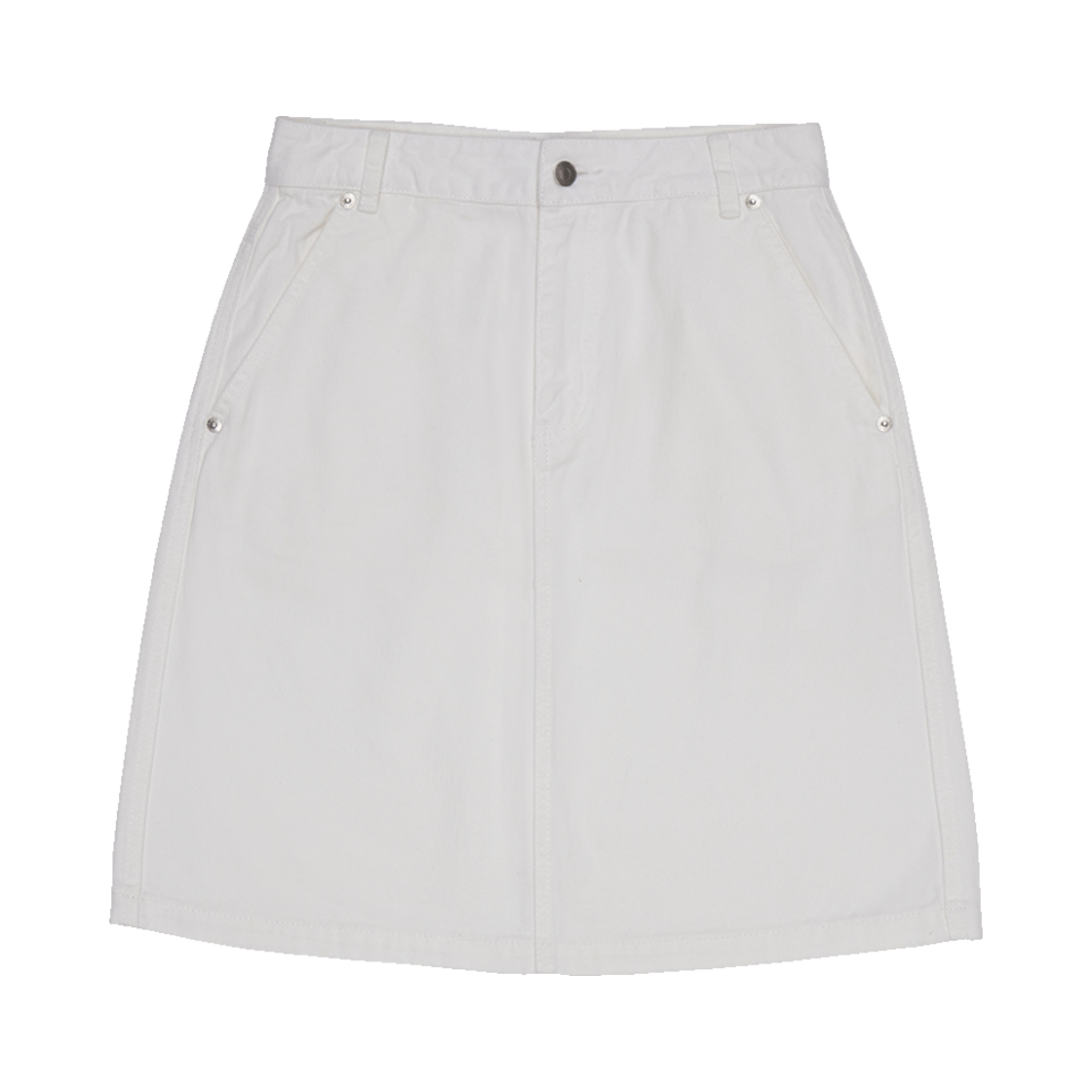 필더스 스톤 워싱 미디엄 스커트 화이트(Fielders Stone-Washed Medium Skirt White)