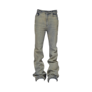 Rick Owens Porterville Bolan Bootcut in Sky Stretch Denim