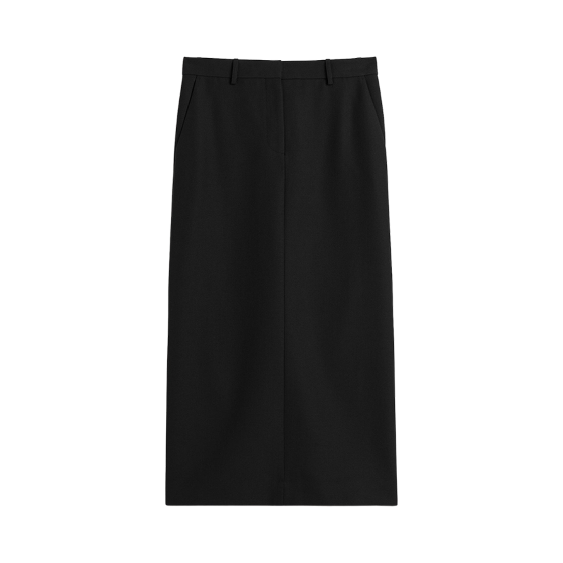 251-WRB4288-FB0026-001 (W) Toteme Low-Waist Straight Skirt Black