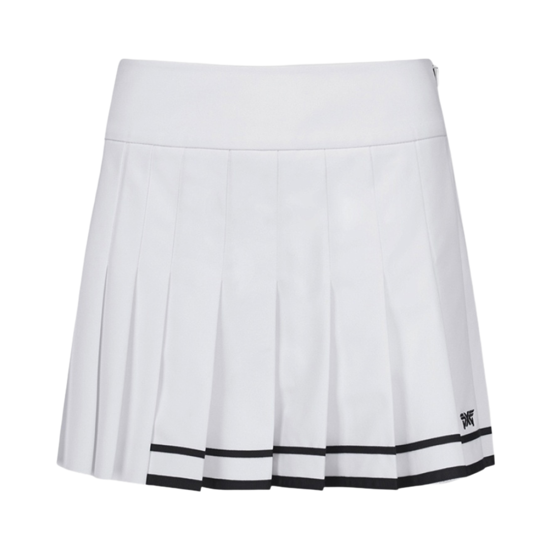 (W) 피엑스지 썸머 언밸런스드 플리츠 스커트 화이트((W) PXG Summer Unbalanced Pleated Skirt White)