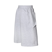 MJD Waffle Wide Carpenter Bermuda Pants Melange White