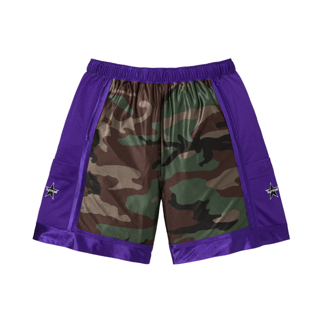 슈프림 사이드 포켓 베스킷볼 쇼츠 우드랜드 카모 - 25SS(Supreme Side Pocket Basketball Shorts Woodland Camo - 25SS)