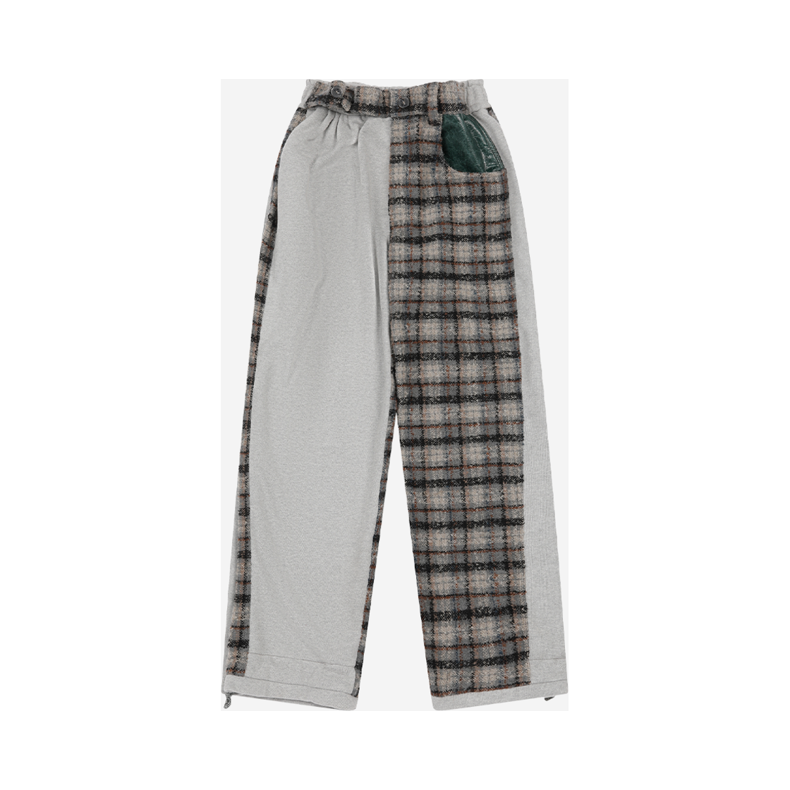 S02PT01GY Problemallways Memory Unbalance Check Sweatpants Gray