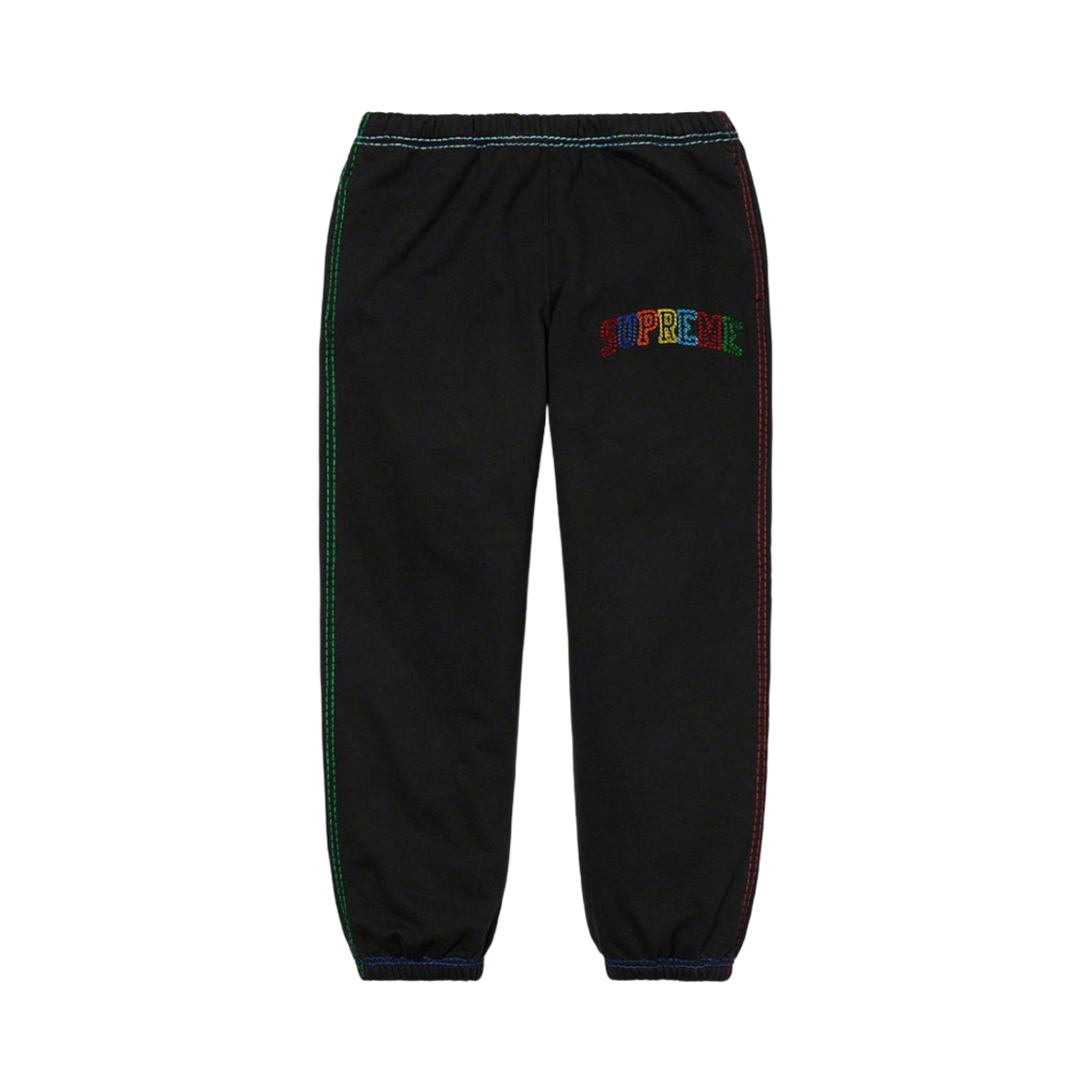 슈프림 빅 스티치 스웨트팬츠 블랙 - 20FW(Supreme Big Stitch Sweatpants Black - 20FW) - 1