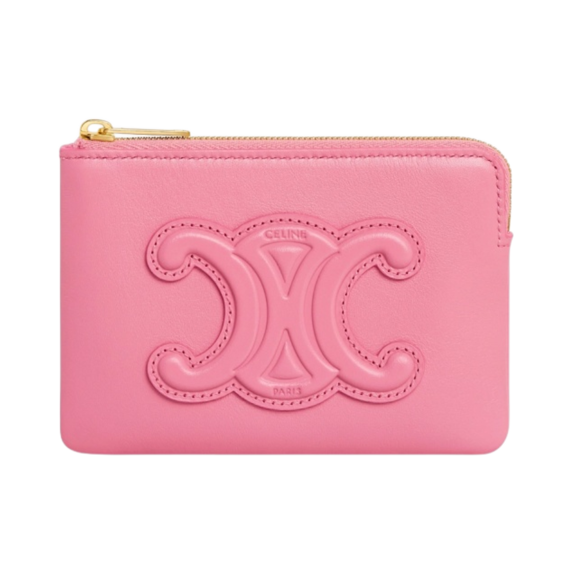 셀린느 트리옹프 스무스 카프스킨 코인 & 카드 파우치 플라밍고(Celine Coin & Card Pouch Triomphe in Smooth Calfskin Flamingo) - 1