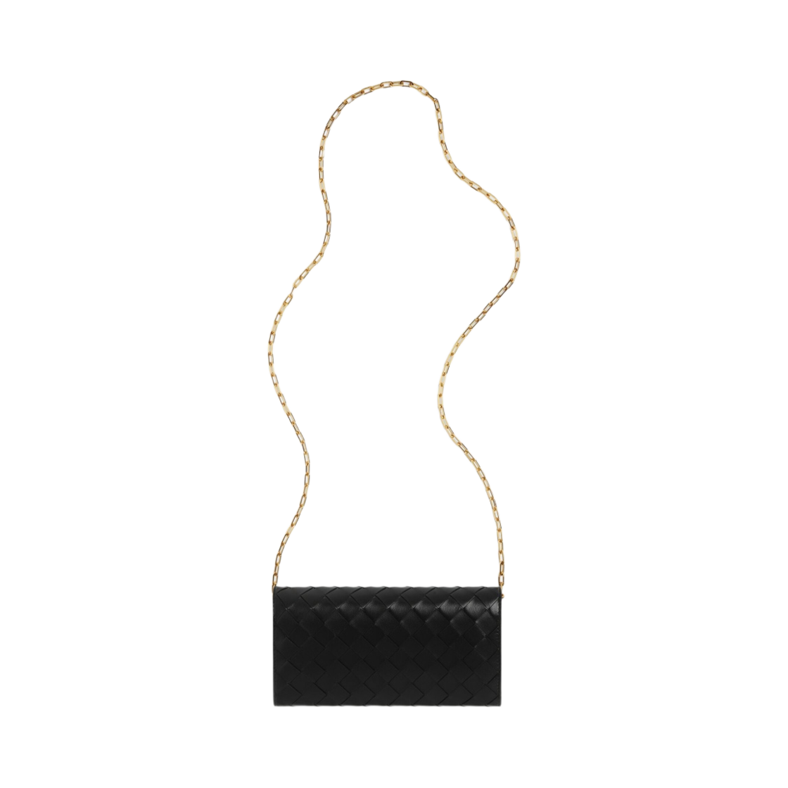 보테가 베네타 인트레치아토 체인 지갑 블랙(Bottega Veneta Intrecciato Wallet on Chain Black) - 3