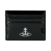 Vivienne Westwood Shiny Patent Card Holder Black