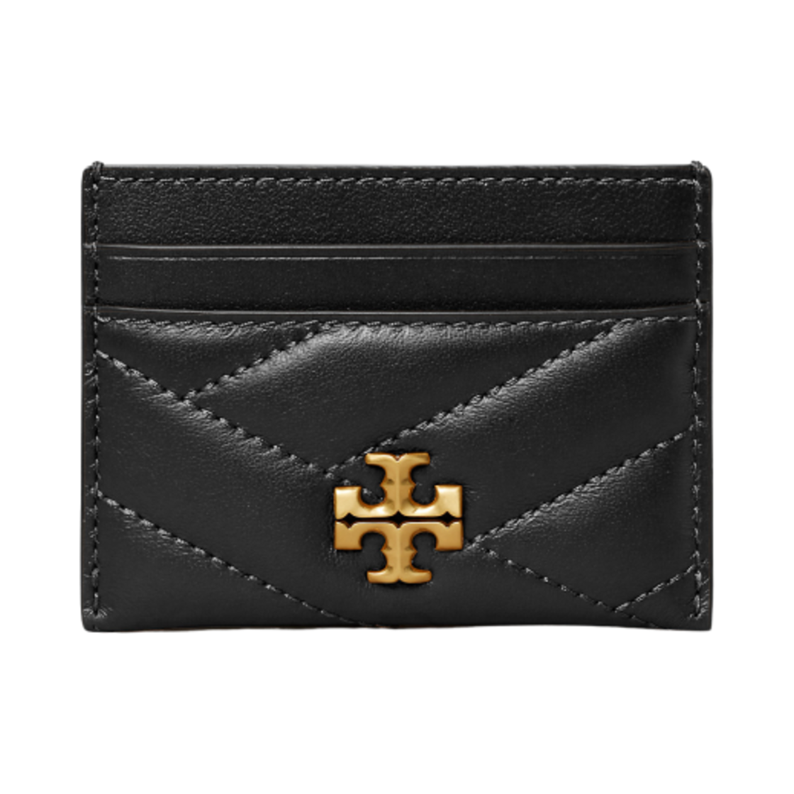 90345-001 Tory Burch Kira Chevron Card Case Black