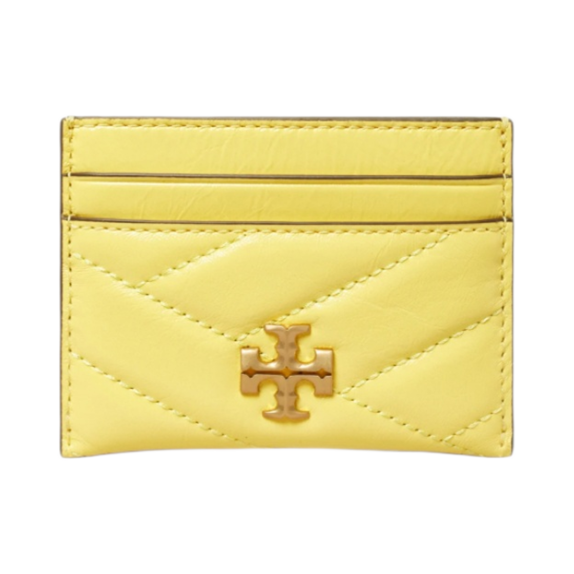 토리버치 키라 쉐브론 페이턴트 카드 케이스 빈티지 레몬(Tory Burch Kira Chevron Patent Card Case Vintage Lemon) - 1