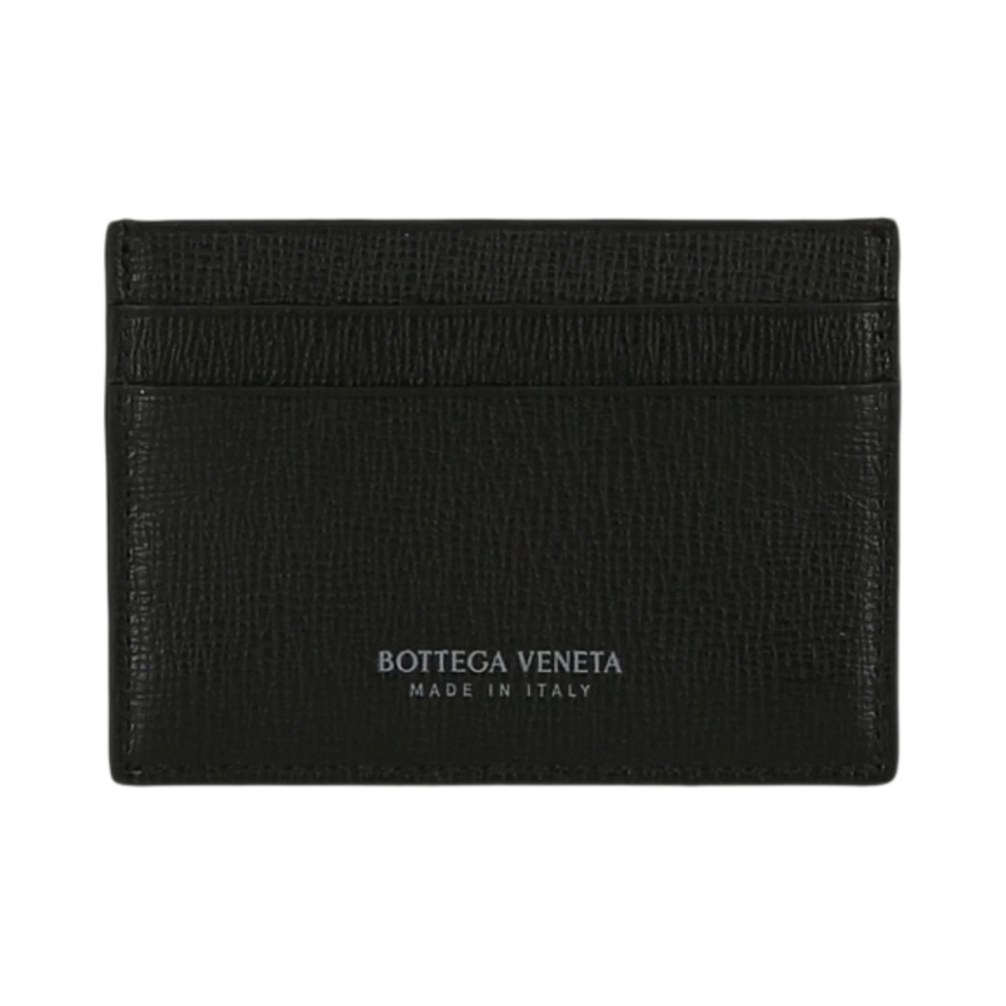 551811VMA828803 Bottega Veneta Logo Print Card Case Black