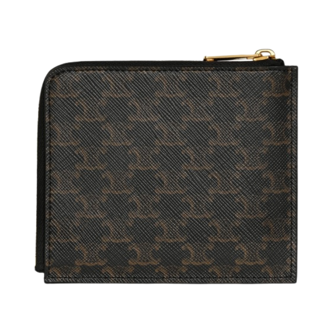 셀린느 트리옹프 캔버스 & 램스킨 리무버블 카드 홀더 지퍼 퍼스 탄(Celine Zipped Purse with Removable Card Holder in Triomphe Canvas and Lambskin Tan) - 3